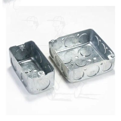 مربع تقاطع كهربائي مستطيل ضد الصدأ صندوق تقاطع مكسو بمعدن 1.0mm-1.6mm